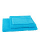 JULES CLARYSSE Lot de 1 serviette  1 drap de bain  1 gant de toilette Viva  Bleu Turquoise