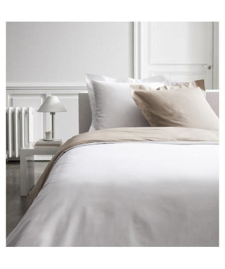 TODAY PREMIUM Housse de couette percale bicolore  1 housse de couette 220x240 cm mastic et chantilly