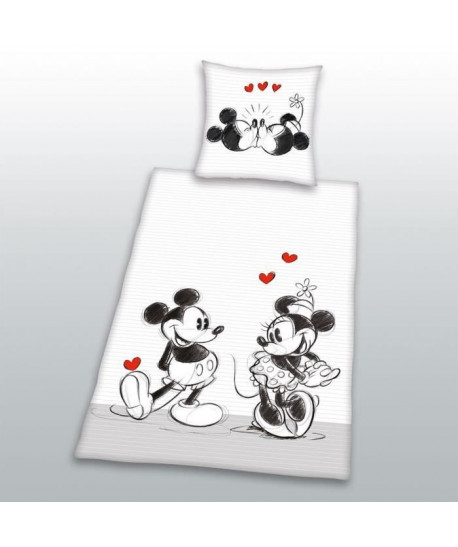 Parure de Couette enfant Mickey & Minnie 140x200cm