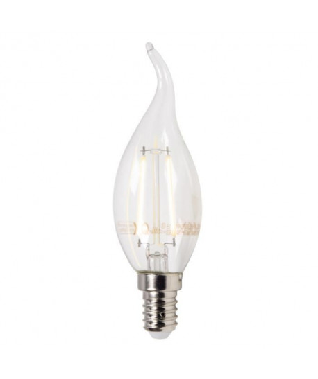 XQLite Ampoule filament LED flamme E14 XQ1403 2 W équivalent a 20 W blanc chaud