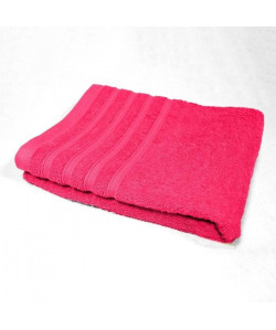 DOUCEUR D\'INTERIEUR Serviette de toilette 100% coton Vitamine 50x90 cm fuchsia