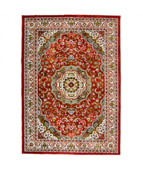 SAJADA Tapis de salon 120x170 cm rouge