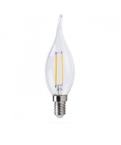 XQLite Ampoule filament LED flamme E14 XQ1463 4 W équivalent a 30 W blanc chaud