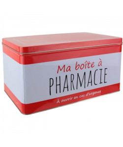 Ma boîte a Pharmacie  29,5x18,5x16 cm  Rouge et blanc