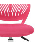 CARNA Chaise de bureau  Tissu maille rose  Style contemporain  L 40 x P 44 cm