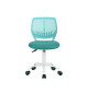 CARNA Chaise de bureau  Tissu maille turquoise  Style contemporain  L 40 x P 44 cm