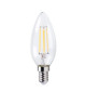 XQLite Ampoule filament LED flamme E14 XQ1562 4 W équivalent a 30 W blanc chaud