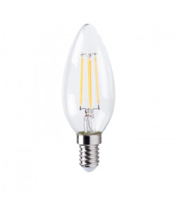 XQLite Ampoule filament LED flamme E14 XQ1562 4 W équivalent a 30 W blanc chaud