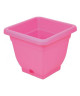 HOMEA Pot de fleur carré 40cm  Fuchsia