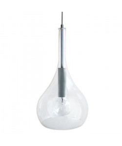 MANILLA Suspension verre 25x25x90 cm Aluminium