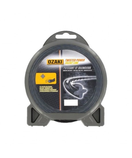 JARDIN PRATIC Fil nylon hélicoidal premium line OZAKI pour tondeuse  Ř 3,3 mm