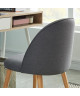 MACARON chaise de salle a manger  Tissu gris anthracite  Scandinave  L 50 x P 50 cm