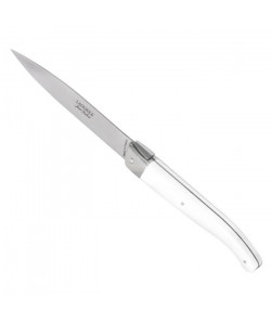 JEAN DUBOST Set de 6 couteaux Laguiole StandUp en Acier Inoxydable   Blanc