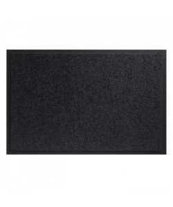 Tapis d?entrée TWISTER  Noir  90x150 cm  Support vinyl antidérapant