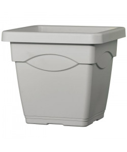 DEROMA Pot Circéo  27,4 L  38 x 38 x 33,5 cm  Gris écume