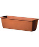 DEROMA Jardiniere Miramare  40 x 17 x H 14,5 cm  6 L  Terre rouge