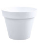 EDA Pot de fleur rond Toscane  Ř 25 x H 20,6 cm  6 L  Blanc