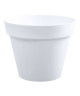 EDA Pot de fleur rond Toscane  Ř 20 x H 17 cm  3 L  Blanc