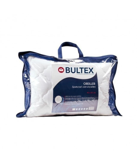 BULTEX Oreiller \"Spécial Cervicales\" déhoussable 60x60 cm blanc