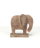 MICA DECORATIONS Sculpture Elephant Beige  L24 x b5 x h25cm