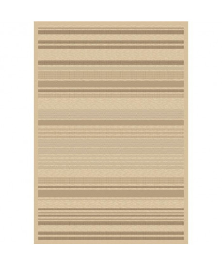 FLOORLUXE Tapis de salon tissé plat Champagne Taupe 120x170