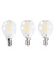 XQLite Lot de 3 Ampoules filament LED E14 XQ1565 4 W équivalent a 30 W blanc chaud dimmable