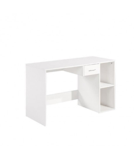 QUATRO Bureau contemporain  PVC  Blanc  L 120 cm