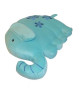 Coussin enfant forme ELEPHANT 38x27 cm bleu