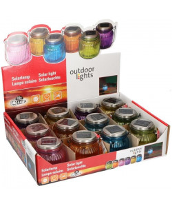 Mini lanternes solaires  D11xH12cm  6 couleurs