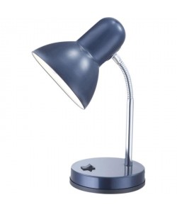 GLOBO LIGHTING Lampe a poser avec interrupteur  Ř 21,5 x H 35 cm  Chrome bleu