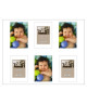 ERIKA Cadre photos pelemele 6 vues 40x50 cm Blanc mat