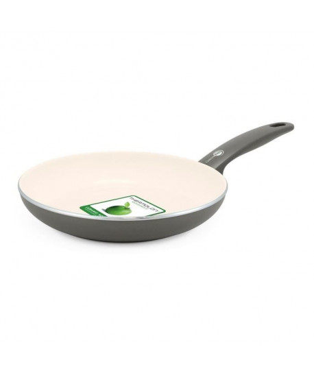 GREENPAN CAMBRIDGE Poele en céramique  Ř28cm  Gris et Creme