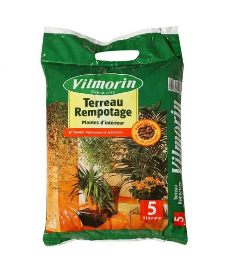 VILMORIN Terreau rempotage plantes d\'intérieur  5 L