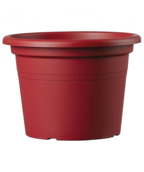 DEROMA Pot de fleur rond Farnese  Ř 50 x H 34,9 cm  41 L  Rouge griotte