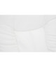 PRESIDENT Fauteuil Bureau style classique  Simili Blanc  L 49 x P 48 cm