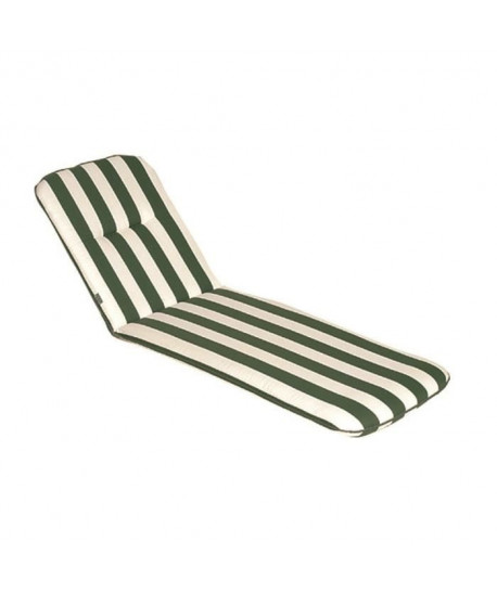 JARDIN PRIVE Coussin bain de soleil CANCALE Vert 184x59x5,5cm