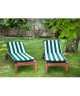 JARDIN PRIVE Coussin bain de soleil CANCALE Vert 184x59x5,5cm