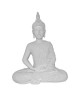 HOMEA Bouddha déco en polyrésine 22x12xH28,5 cm blanc