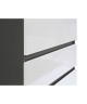 FINLANDEK Commode de chambre NATTI style contemporain gris et blanc mat  L 77,2 cm