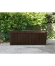 EDA PLASTIQUES Jardiniere rectangle Charme  100 x 40 x 40 cm  Bois foncé