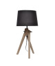 Lampe a poser Naturel E27 40 W Noir