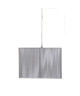 Lustre  suspension carrée Napoles hauteur 120 cm E27 60W fil argent