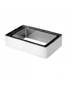 EQUINOX Lot de 3 moules a gâteau 1214,516 cm gris