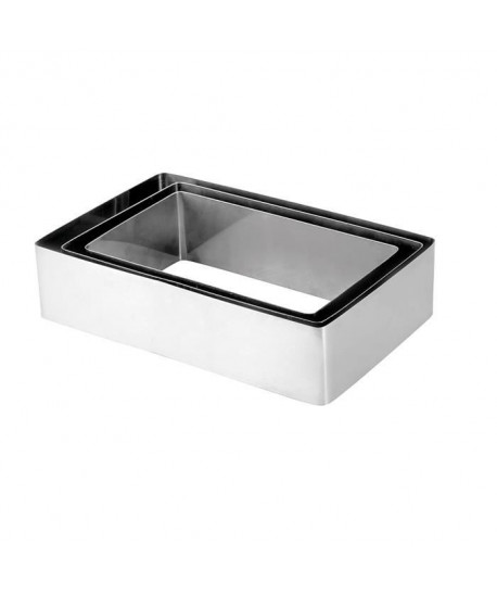 EQUINOX Lot de 3 moules a gâteau 1214,516 cm gris