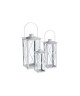 Set de 3 Lanternes Vienna L 17 x l 17 x H 40 cm  Blanc