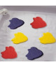 Tapis antidérapant mini pour baignoire et douche  XXS  Fish Multicolore