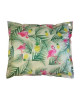 FLAMINGO Coussin géant imprimé Intérieur & Extérieur  110x130 cm  Rose, vert et jaune