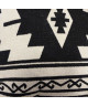 Coussin KILIM Coton 40x40 cm LIMA noir