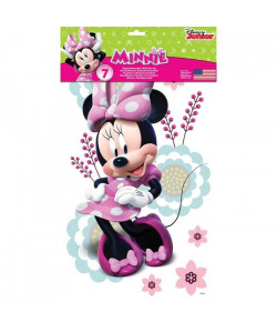 ROOMMATES Lot de 7 stickers DISNEY MINNIE MOUSE repositionnables 1 Feuille de 43x25cm