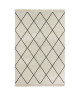 MOGADOR Tapis de salon berbere aspect laineux avec franges  100% Polypropylene  150 x 220cm  Beige